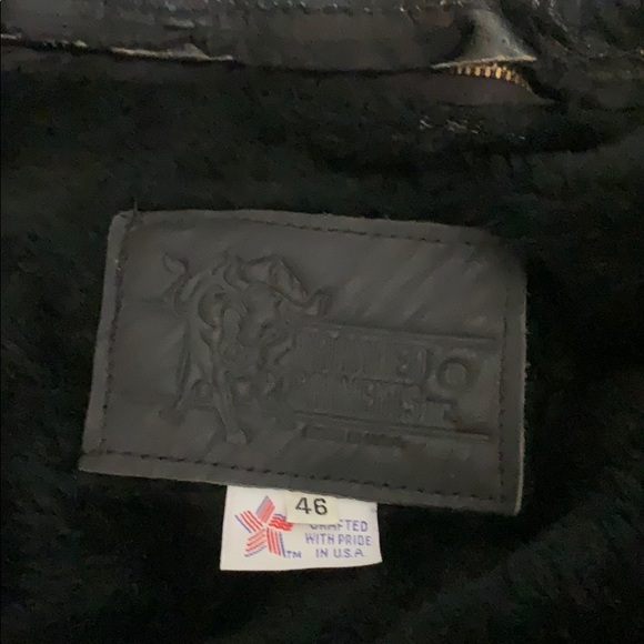 USA made Vintage Leather Motorcycle Jacket - Picture 4 of 8